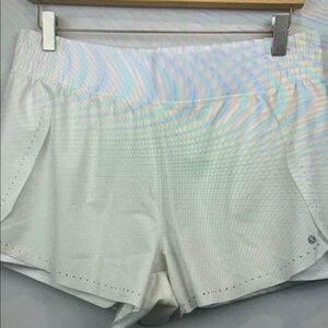 Women's White Athletic Shorts
